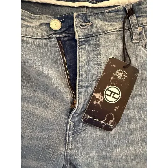 NWT Jordan Craig Sean JM3418 Ice Blue Cotton Denim Jeans Mens 40X32 Distressed - Picture 8 of 13